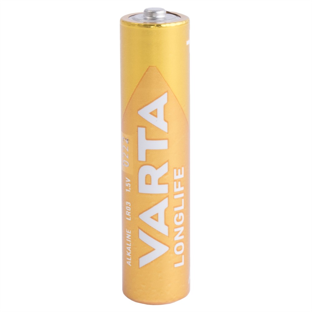 Батарейка AAA лужна 1,5V 1шт. VARTA LONGLIFE,1.5V