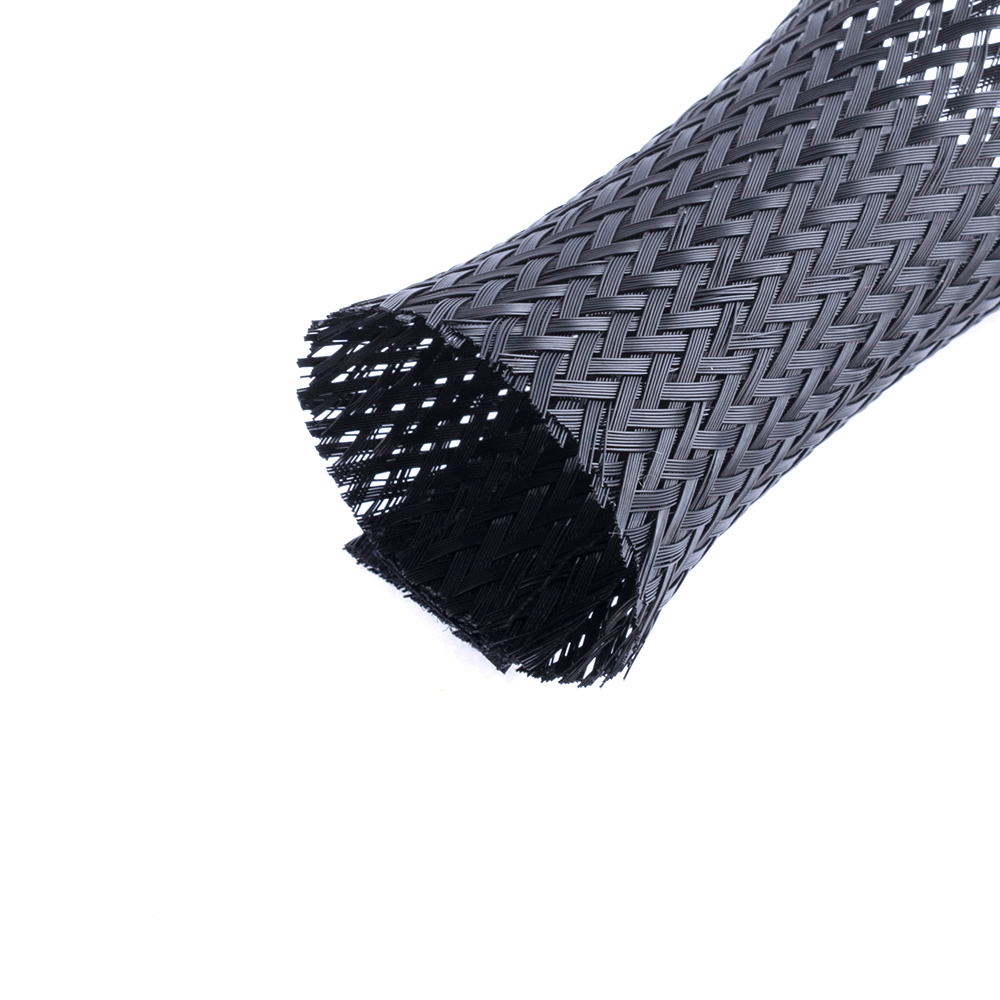 ПЕТ рукав для кабелю із застібкою Velcro чорний 30мм (SB-ES-SC-030)