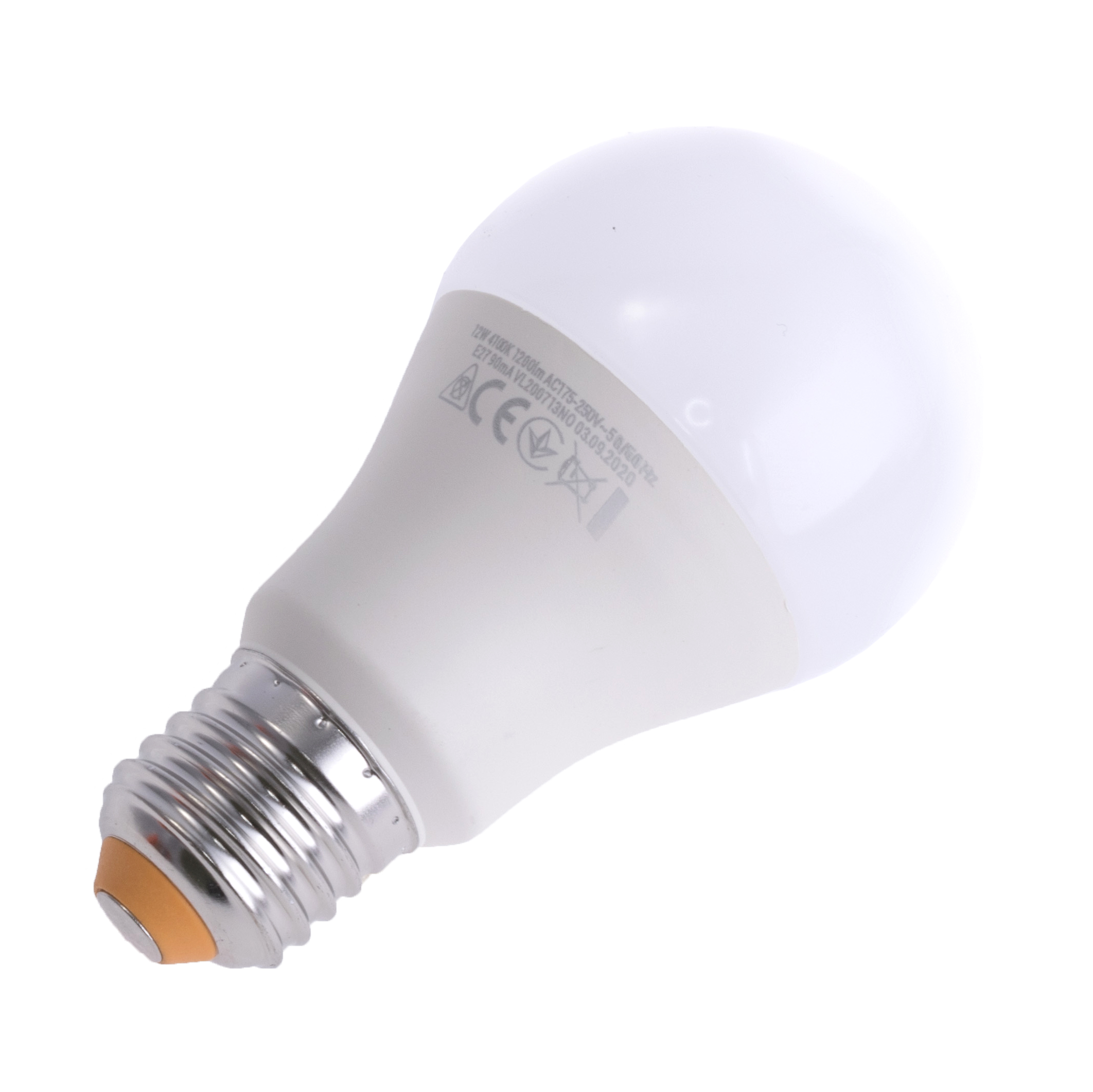 Лампа світлодіодна 12Вт VIDEX Standart, 4100К, E27, 220V (VL-A60e-12274)