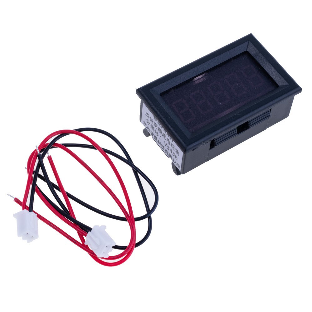 Вольтметр на панель 0.36" червоний