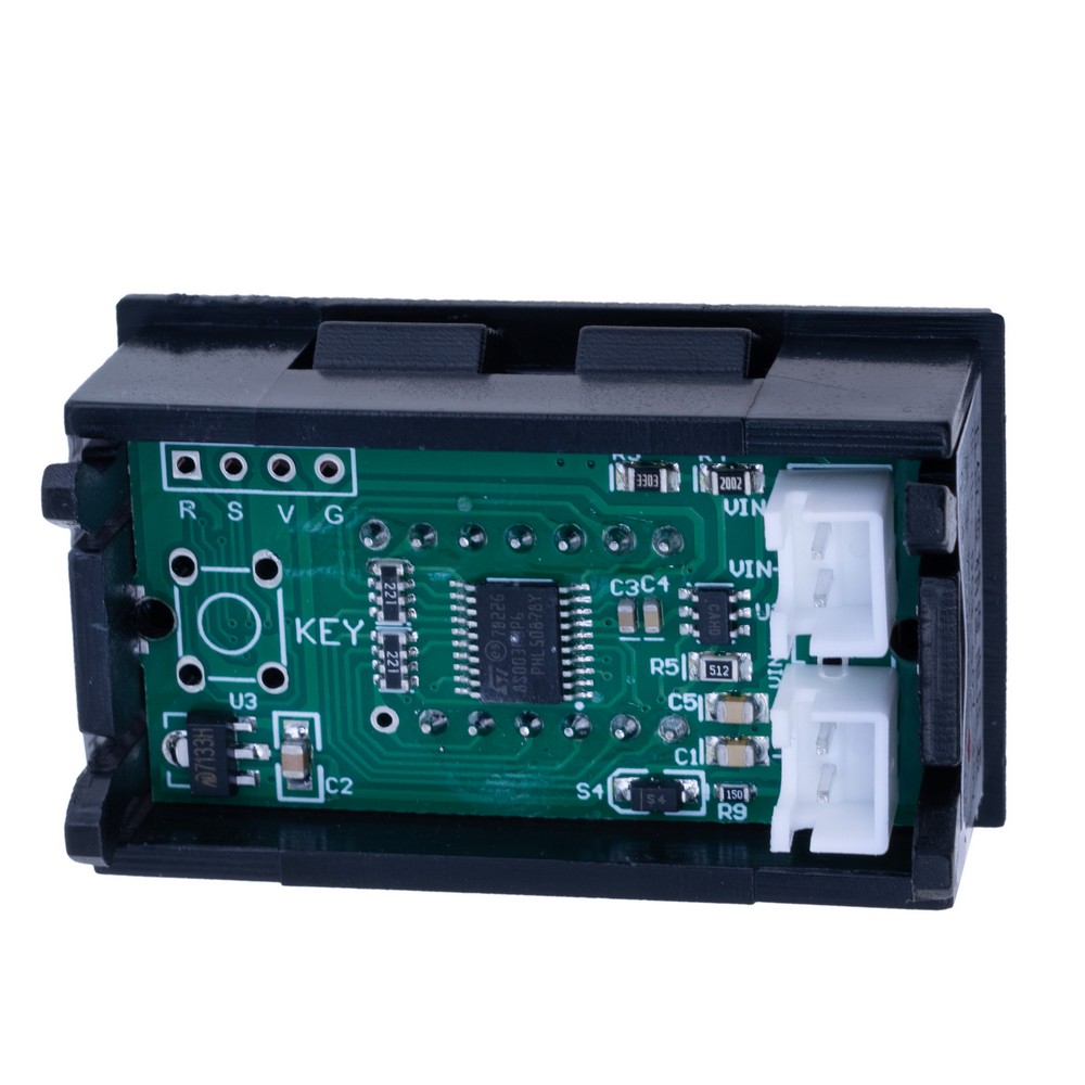 Вольтметр на панель 0.36" червоний