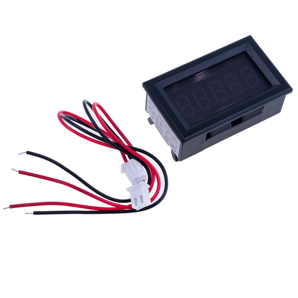 Вольтметр на панель 0.36" жовтий