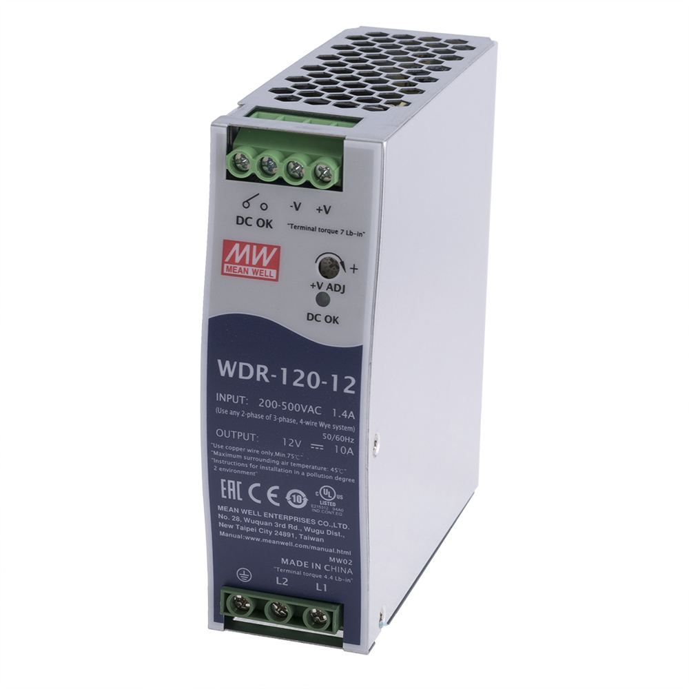 Блок живлення на DIN-рейку 120W 12V WDR-120-12