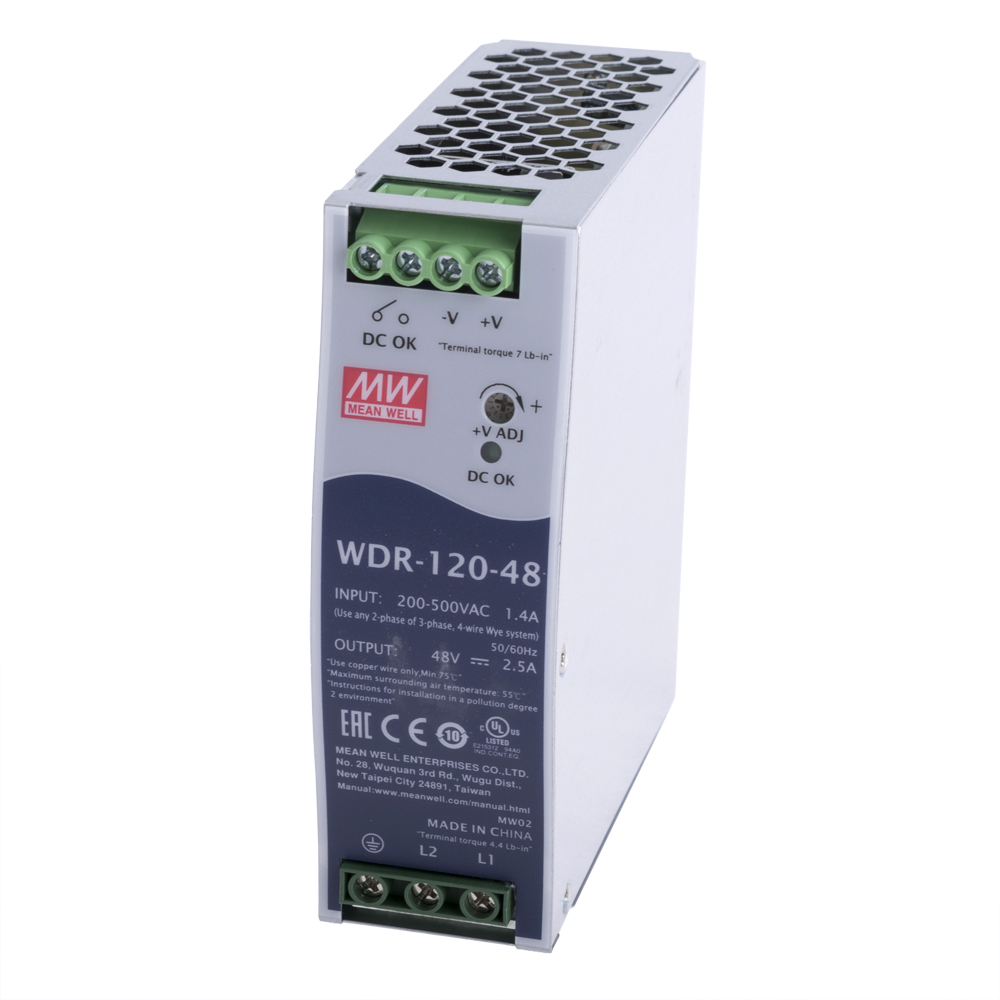 Блок живлення на DIN-рейку 120W 48V WDR-120-48