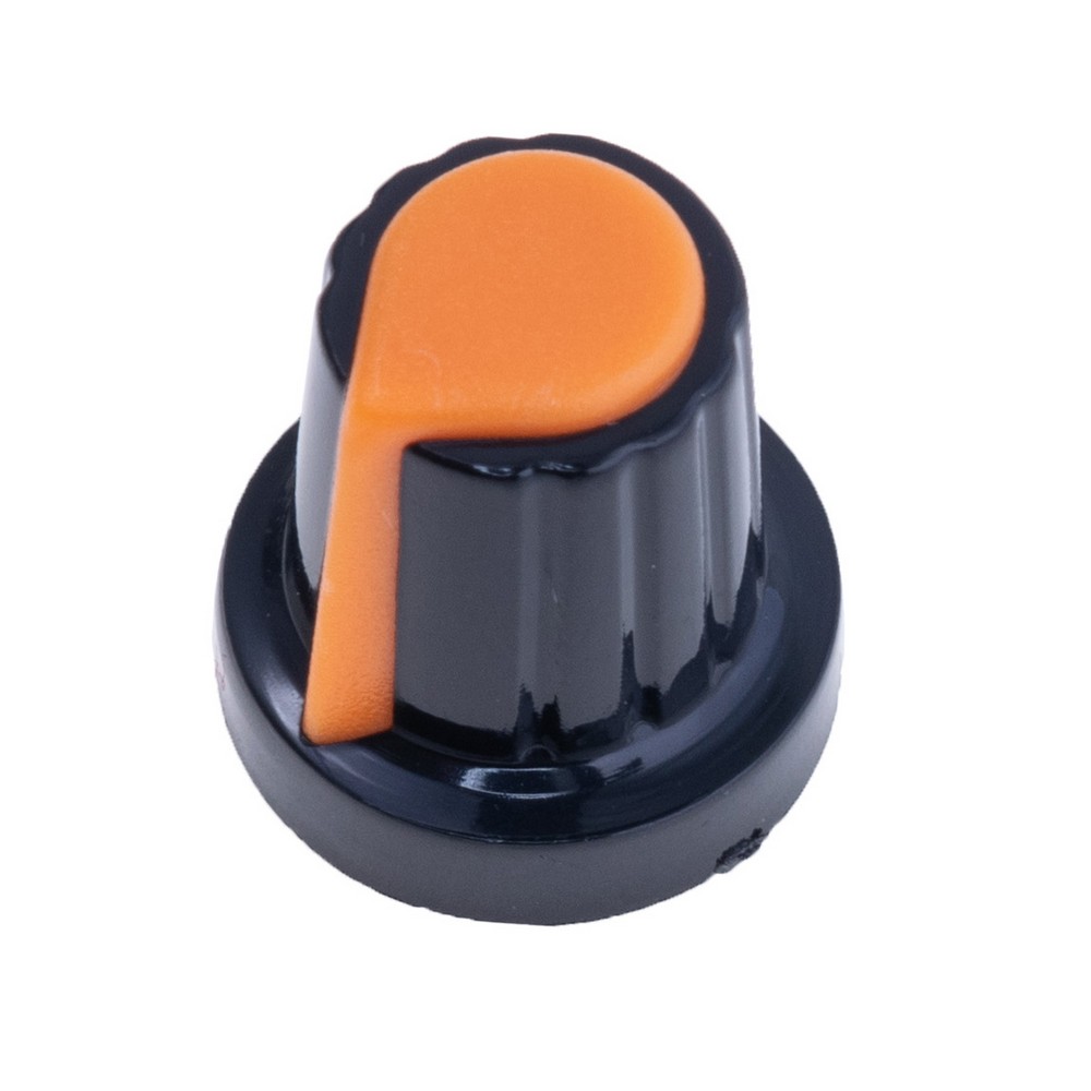Ручка для потенціометра WH148 AG2 15x17mm 6mm shaft помаранчева