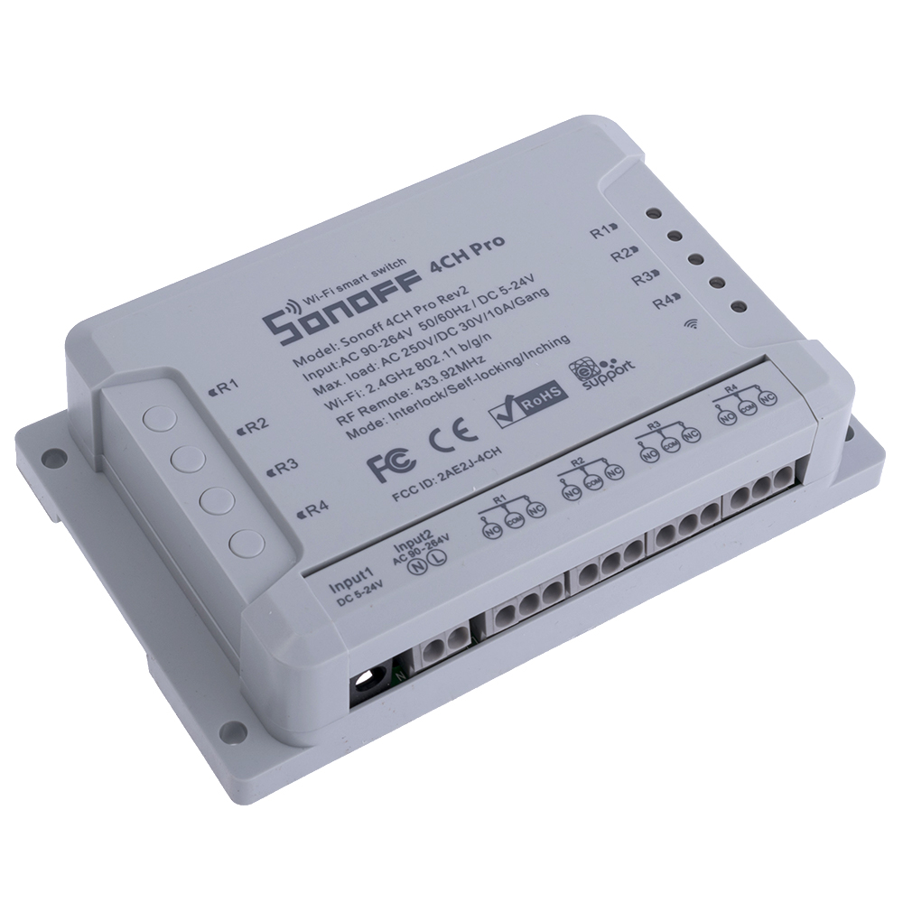 Wi-Fi вимикач 4-канальний 4CH Pro R2 (Sonoff)