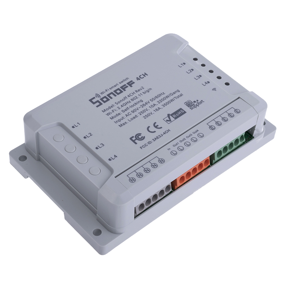 Wi-Fi вимикач 4CH R2 (Sonoff) Wi-Fi вимикач 4CH R2 (Sonoff)