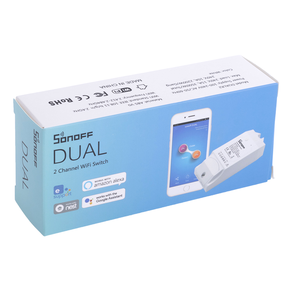 Wi-Fi вимикач DUAL R2 (Sonoff)