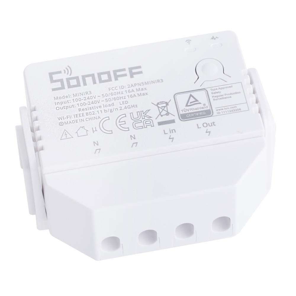 WI-FI вимикач MINIR3 (6920075776775, Sonoff) WI-FI вимикач MINIR3 (6920075776775, Sonoff)