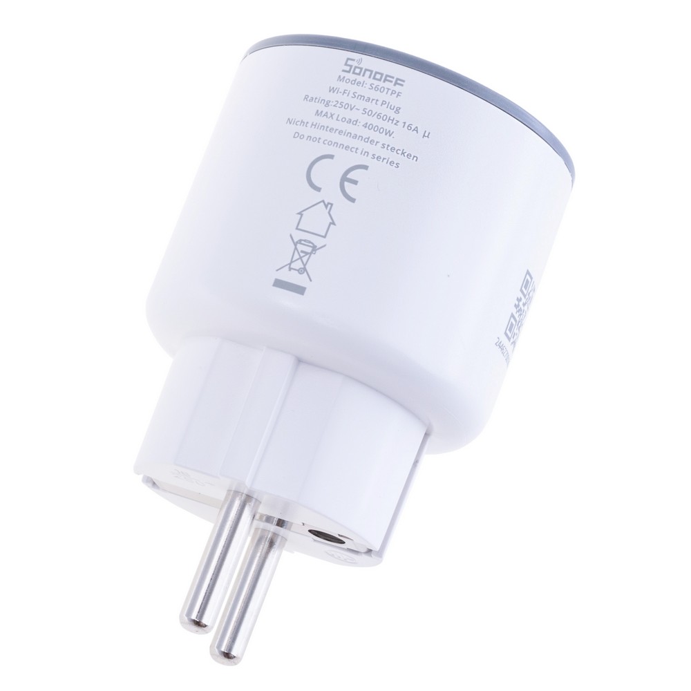 Розумна Wi-Fi розетка, S60TPF Plug (6920075740455 – Sonoff)