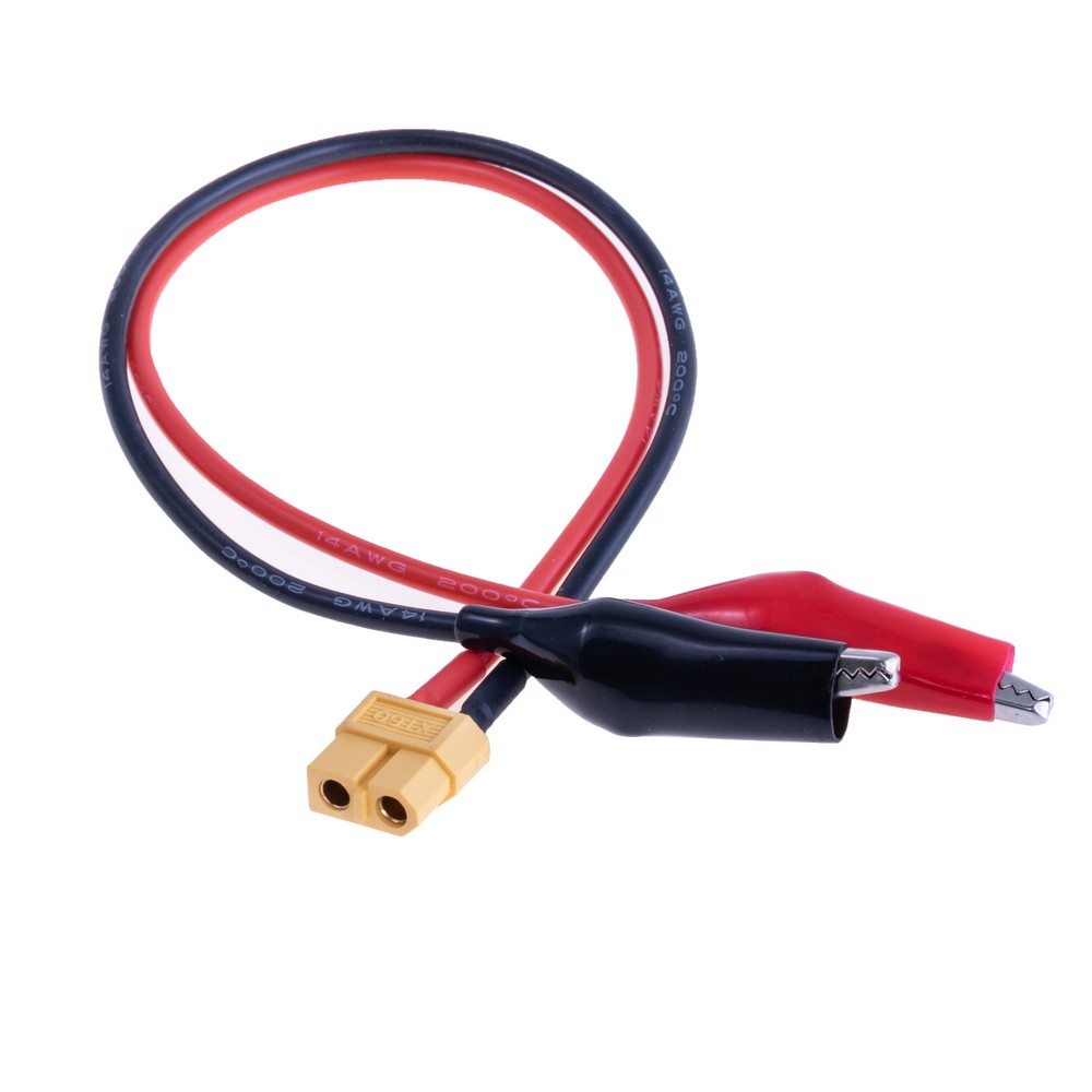 Перехідник XT60 Female у крокодил, 14AWG 30cm