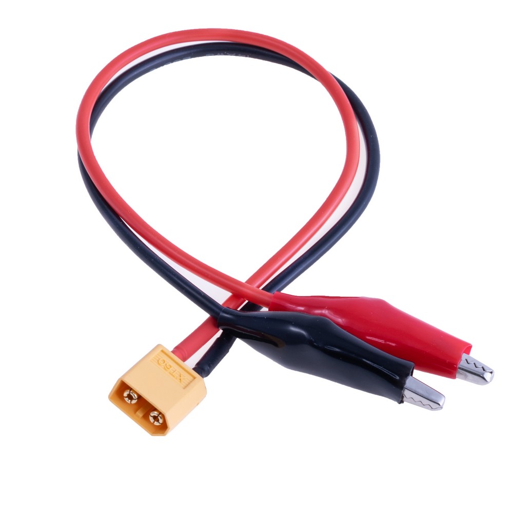 Перехідник XT60 Male у крокодил 14AWG 30cm