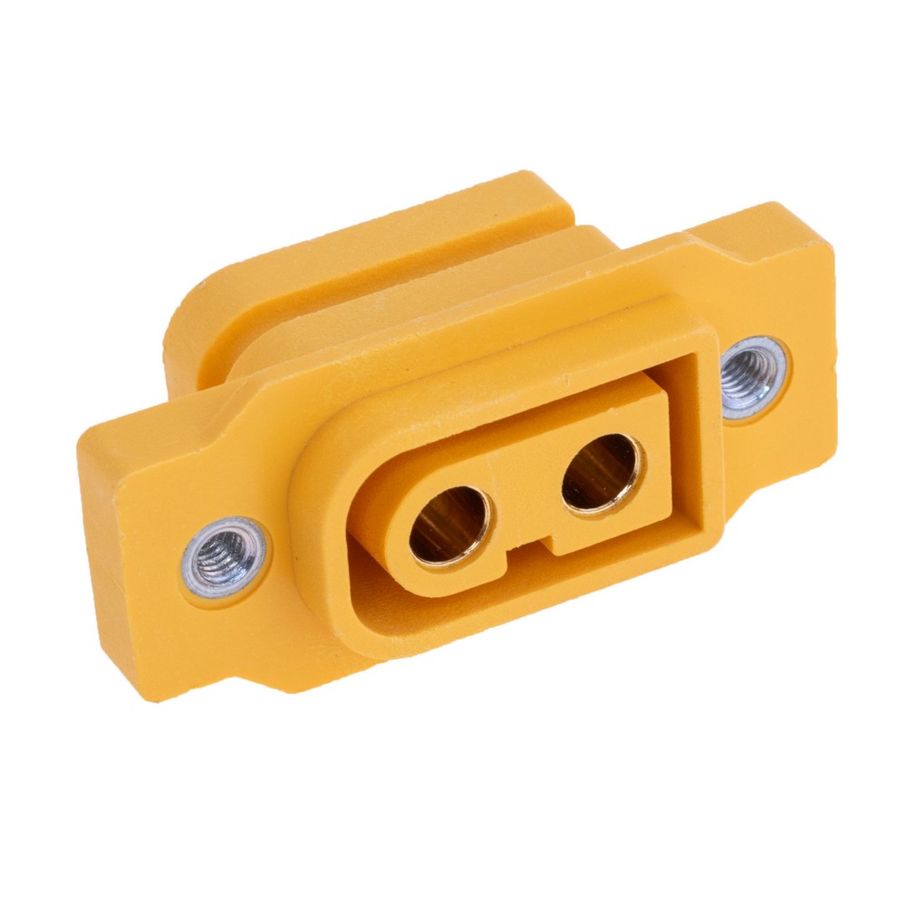 XT60NE-F.G.Y жовтий роз'єм з гайками (Amass)