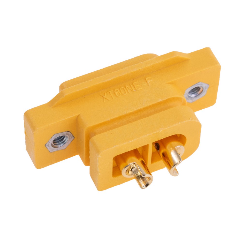 XT60NE-F.G.Y жовтий роз'єм з гайками (Amass)