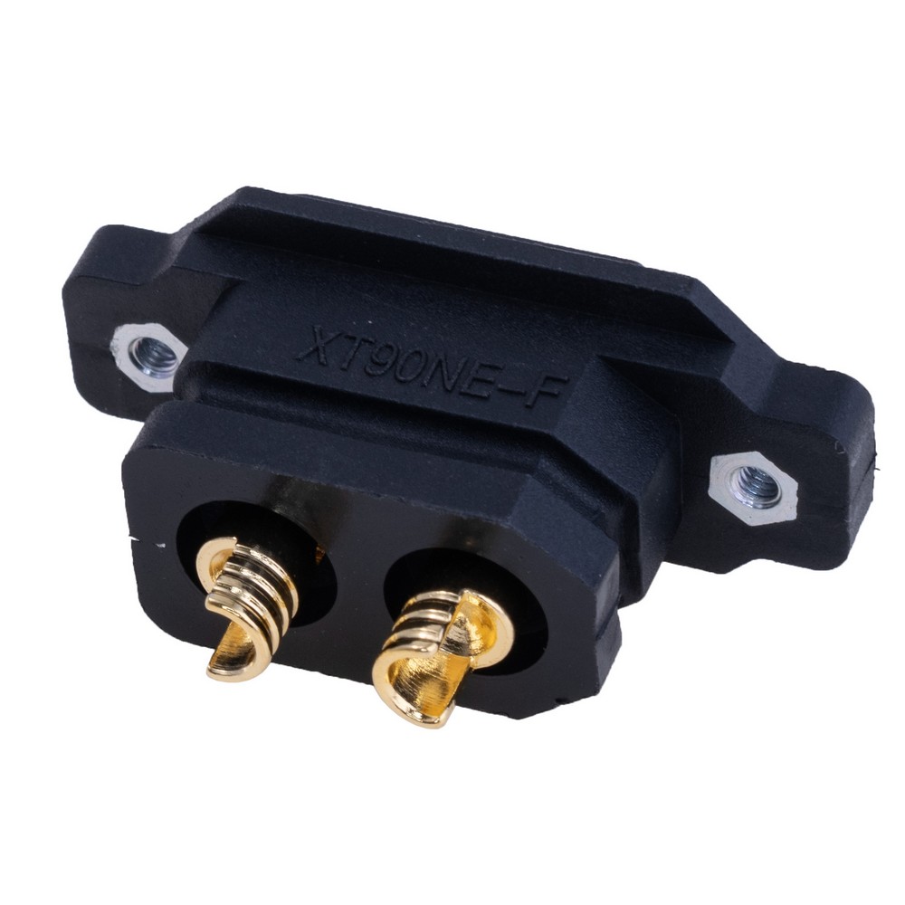 XT90NE-F.G.B чорний роз'єм з гайками (Amass)