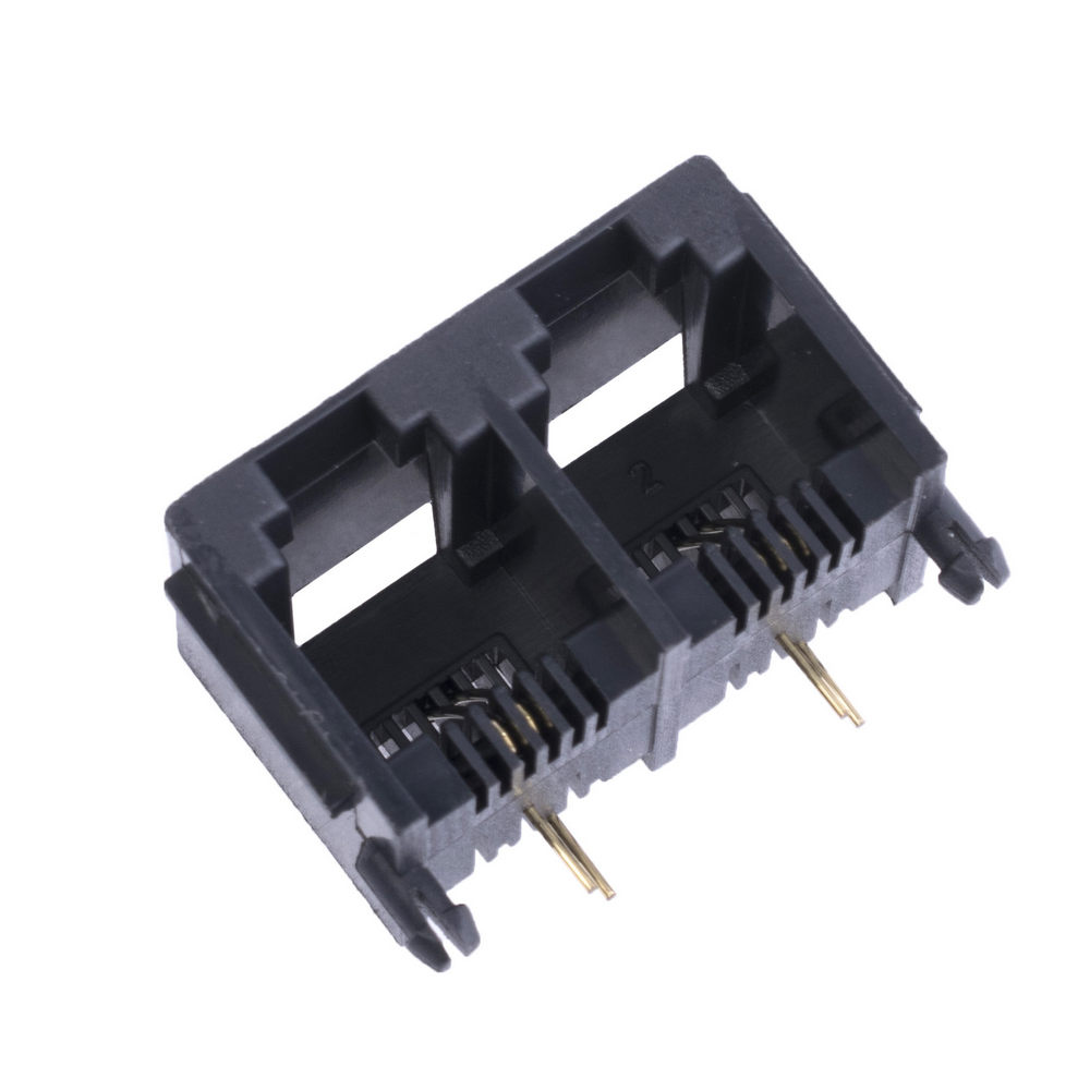 Розетки YH-55-08 5521 2x6P2C здвоєні Розетки YH-55-08 5521 2x6P2C здвоєні