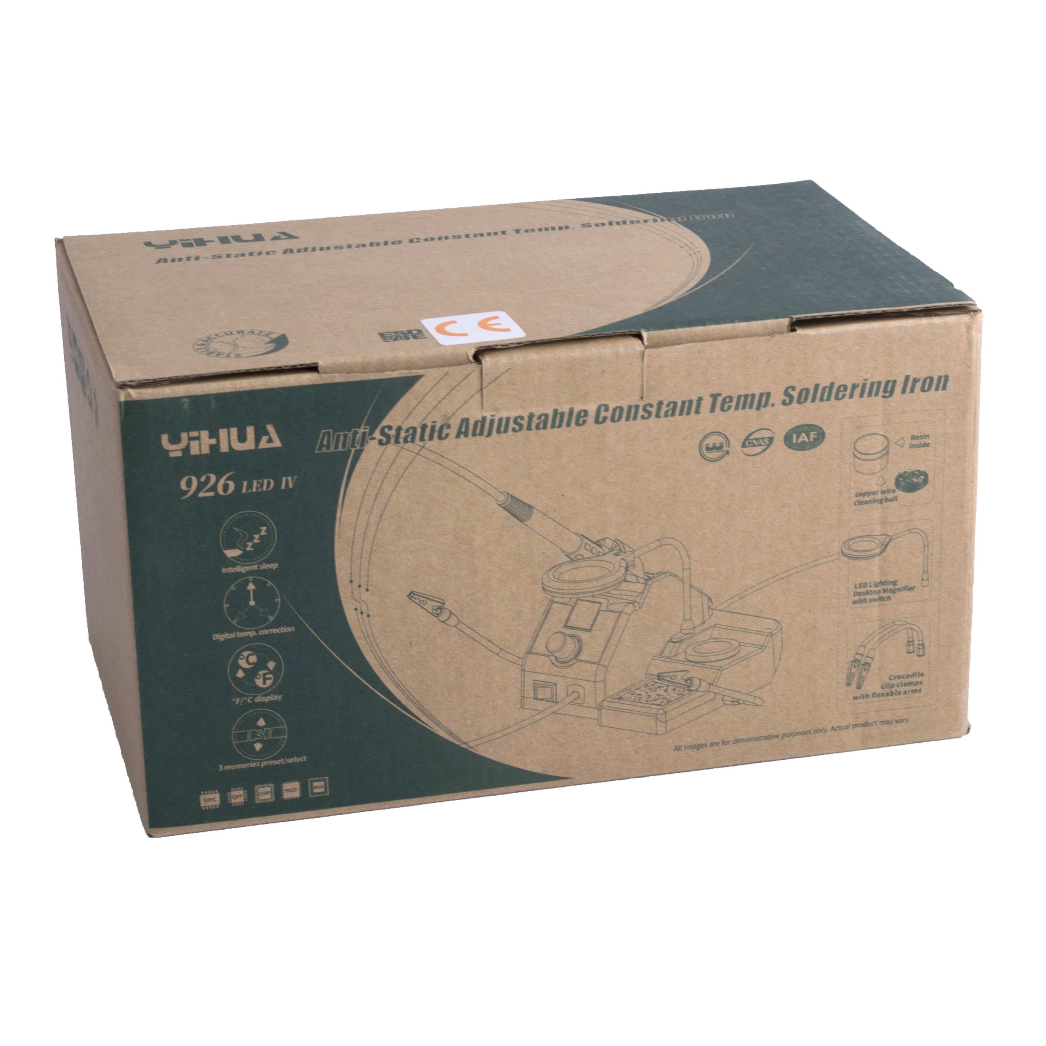 Паяльна станція YIHUA 926LED IV з антистатичним заземленям.