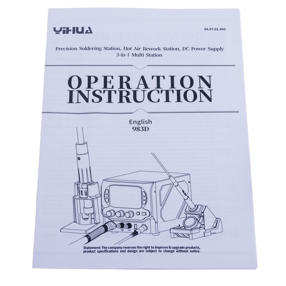 Паяльна станція з термофеном YIHUA983D