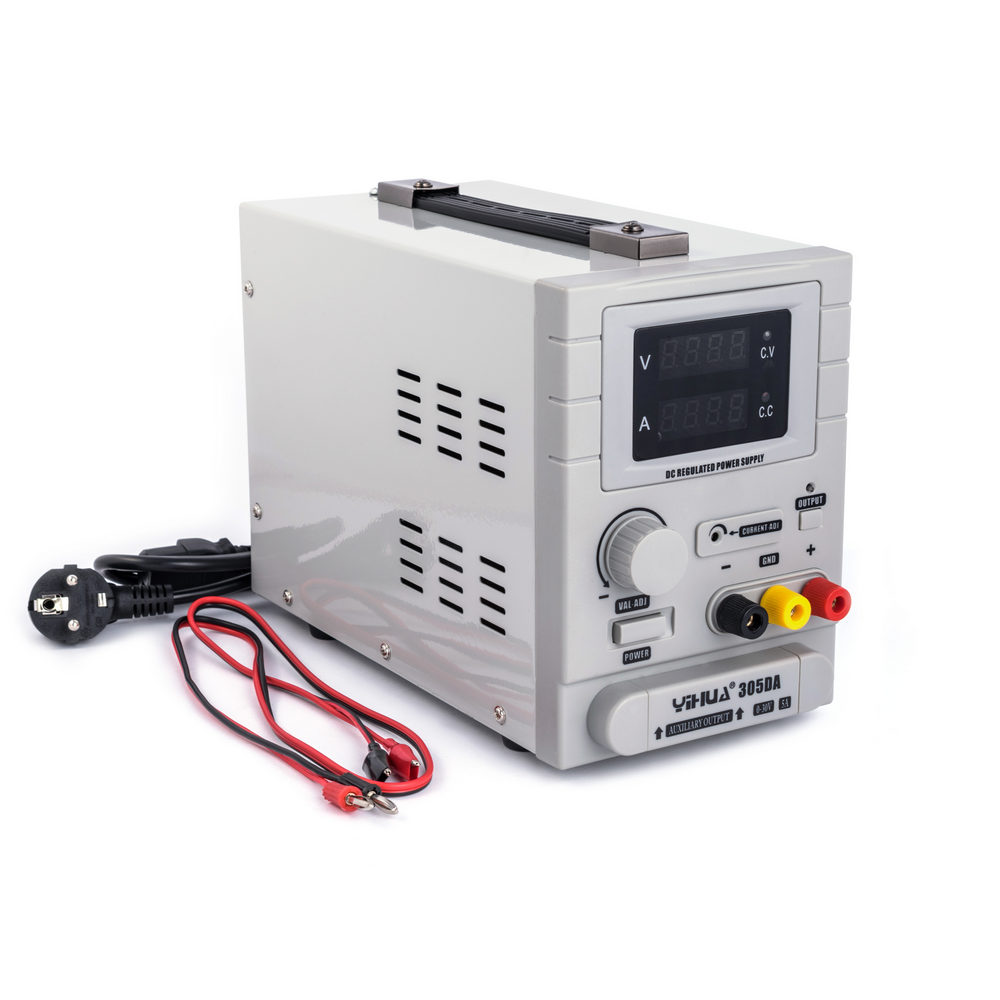 Блок живлення лабораторний 150W, 0-30VDC, YIHUA 305DA