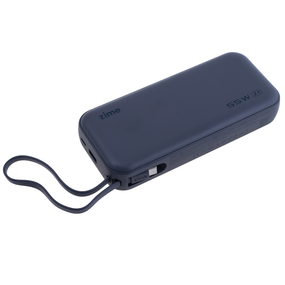 Power Bank Z1 20000mAh 74Wh, 12000mAh @ 5V/3A 55W max Black, zime Power Bank Z1 20000mAh 74Wh, 12000mAh @ 5V/3A 55W max Black, zime