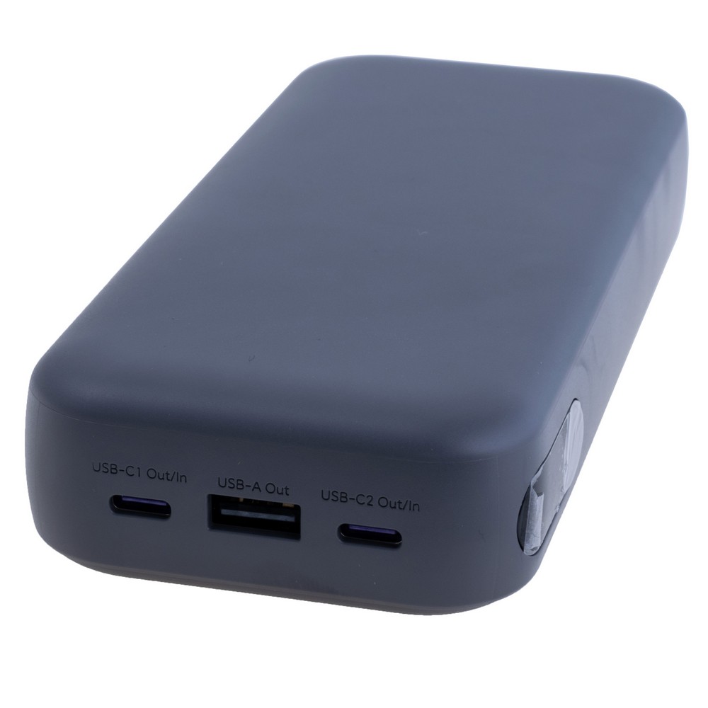 Power Bank Z1Y 20000mAh 74Wh, 12000mAh @ 5V/3A 55W max gray, zime