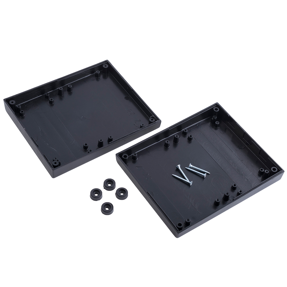 Z28 ABS (Kradex) корпус, чорний, 143x119x32мм