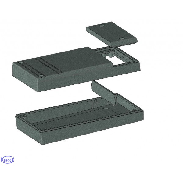 Z48 (Z-48) (Kradex, корпус, PS, чорний, 35х80х145мм, комплект)