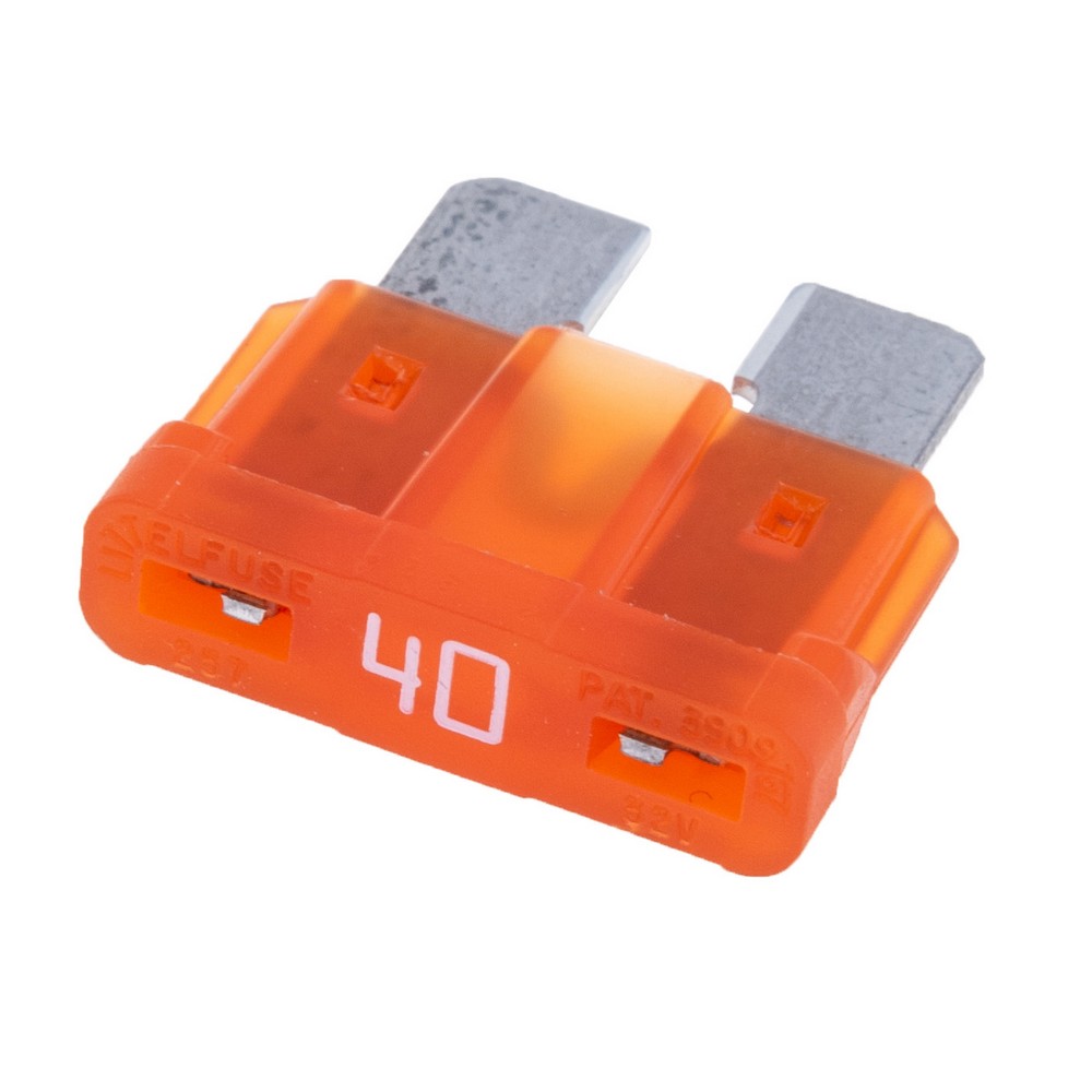 Запобіжник автомобільний medium 40A (бурштиновий 0287040.PXCN) Запобіжник автомобільний medium 40A (бурштиновий 0287040.PXCN)