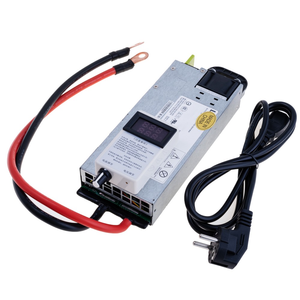Зарядний пристрій CC/CV 12V, 100A, 6AWG, 40cm, M8. Зарядний пристрій CC/CV 12V, 100A, 6AWG, 40cm, M8.