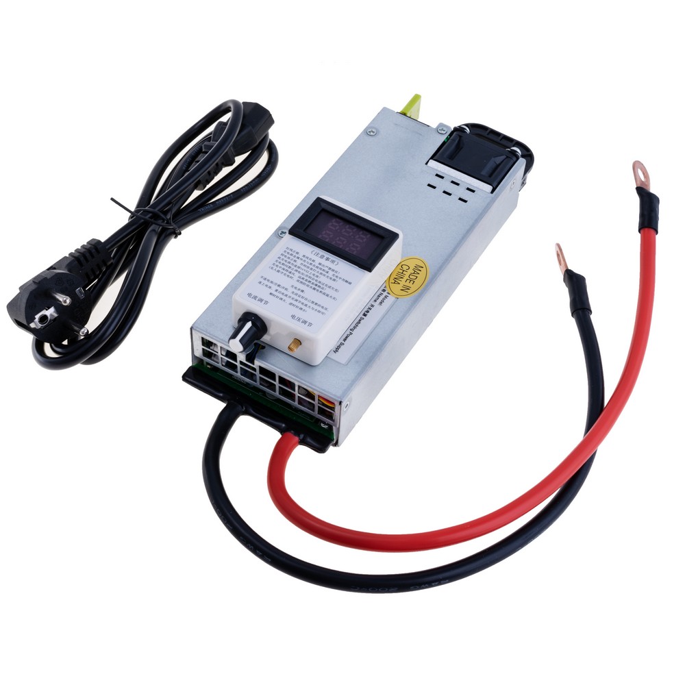 Зарядний пристрій CC/CV 12V, 60A, 6AWG, 40cm, M8. Зарядний пристрій CC/CV 12V, 60A, 6AWG, 40cm, M8.