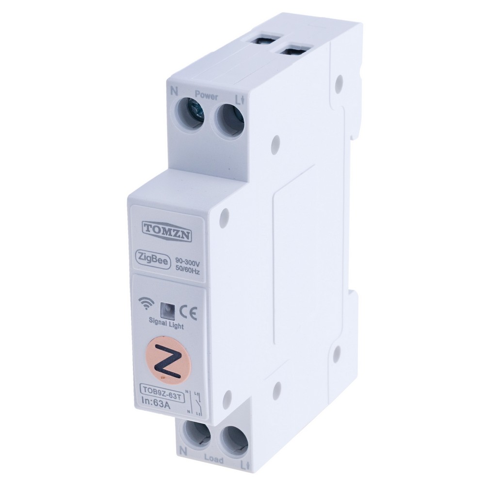 Розумне Zigbee однофазне реле TOB9Z-T без вимірювача 63A