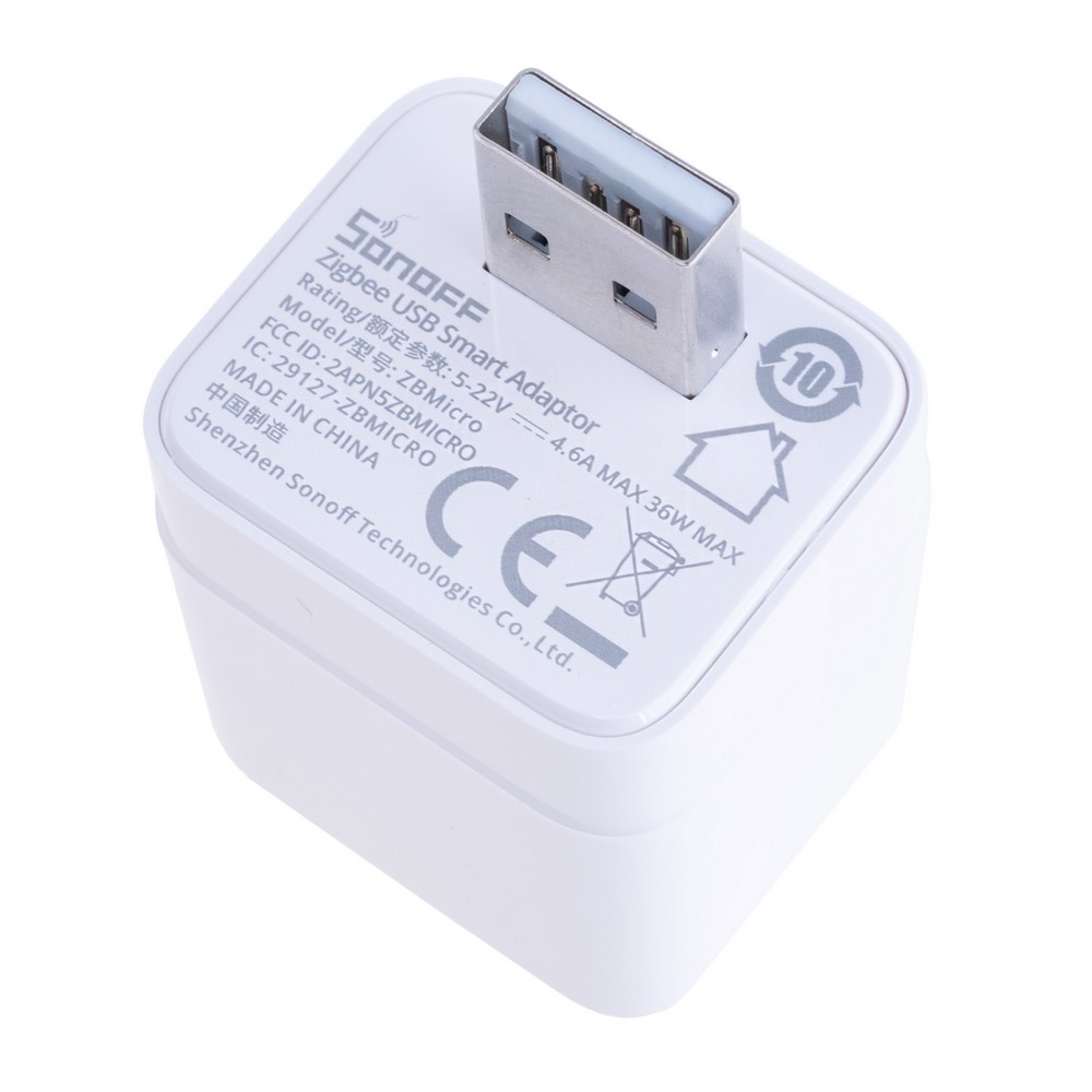 Розумний Zigbee USB-адаптер із функцією реле, ZBMicro USB adaptor (6920075741964 – Sonoff)