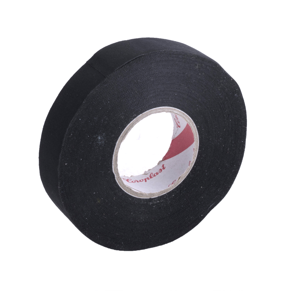 Ізоляційна стрічка тканинна лавсанова 0,17mm*19mm*25m, колір: чорний