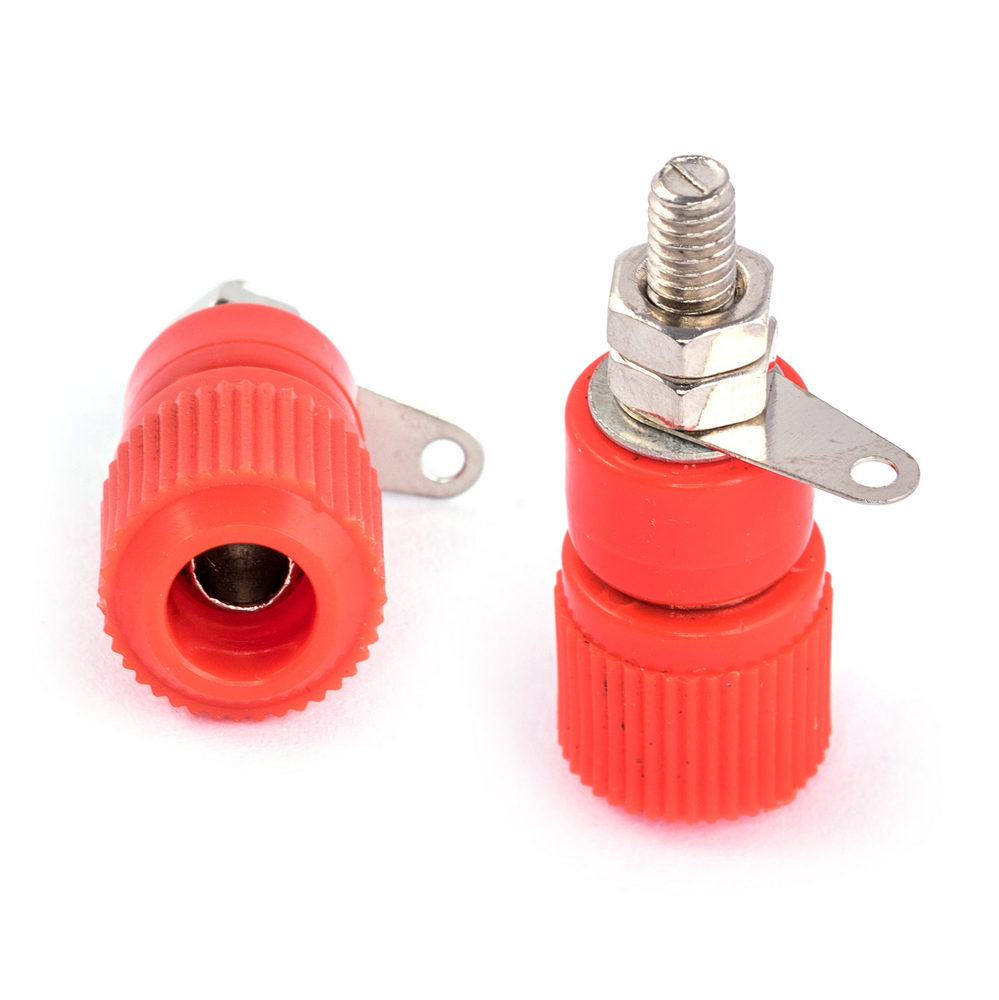 Гнездо банан красное 4мм (GT1-1569 RED) Гнездо банан красное 4мм (GT1-1569 RED)