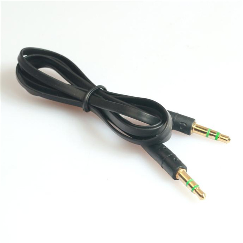 AUX кабель чорний 1метр