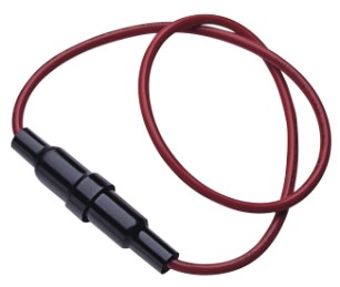 Держатель предохранителя 5,2х20мм на проводе (KLS5-237 AWG18 180mm red – KLS)