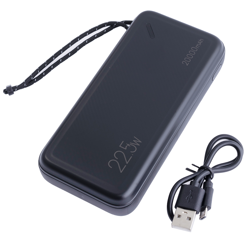 Power Bank 20000mAh 74Wh (Rated Capacity: 12000mAh) Power Bank US-CD168 PB60 Dual QC3.0+PD чорний (USAMS) Power Bank 20000mAh 74Wh (Rated Capacity: 12000mAh) Power Bank US-CD168 PB60 Dual QC3.0+PD чорний (USAMS)