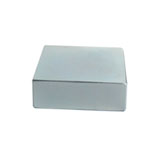 Магнит NdFeB, Блок 20 x 20 x 5 mm (N38), Ni+Cu+Ni (никель)