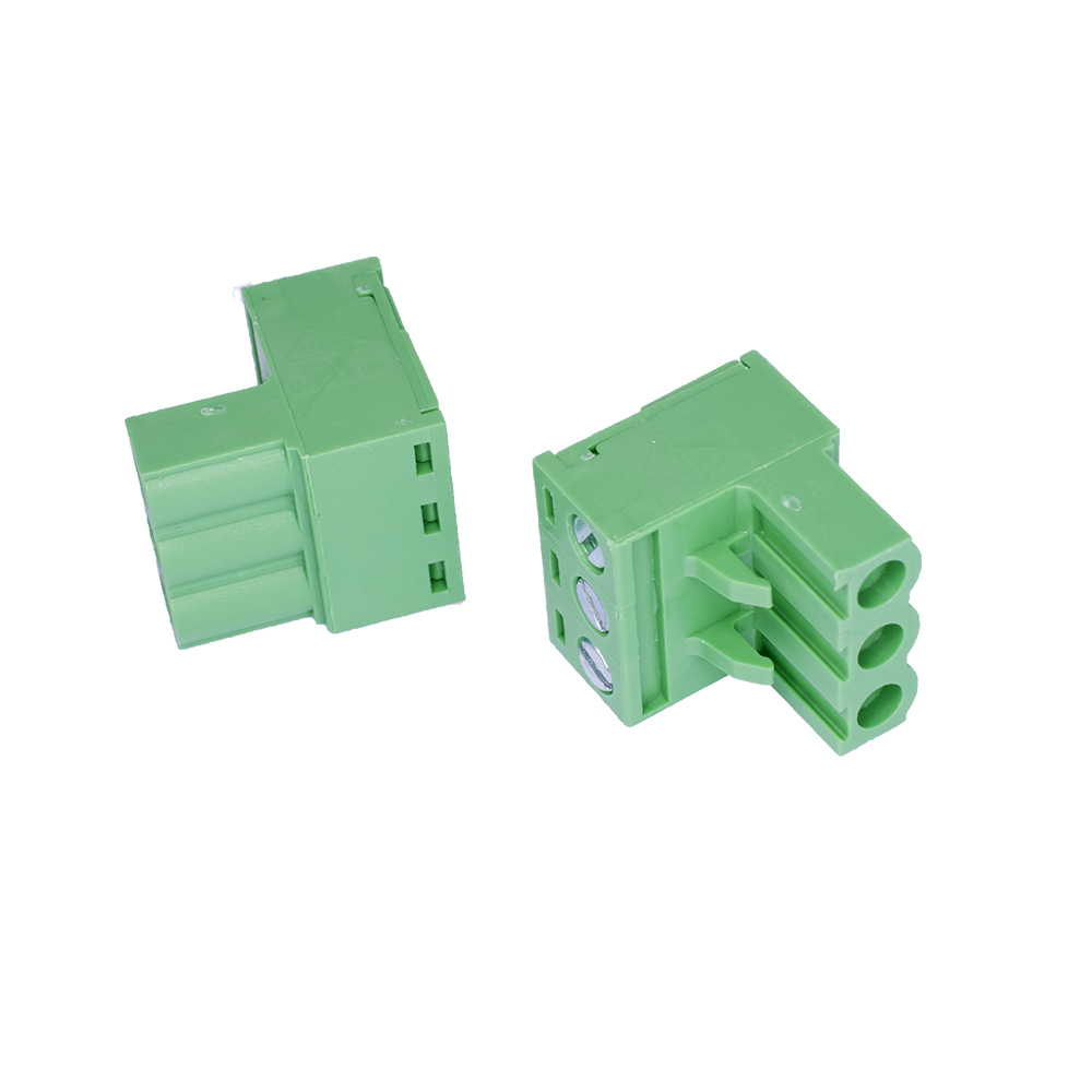 Клемник 2EDGK-5.0-03P-14-00A (H) 3конт., зелений, шліц (Degson)
