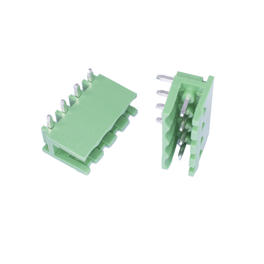Клемник 2EDGR-5.0-04P-14-00A (H) 4конт., зелений (Degson)