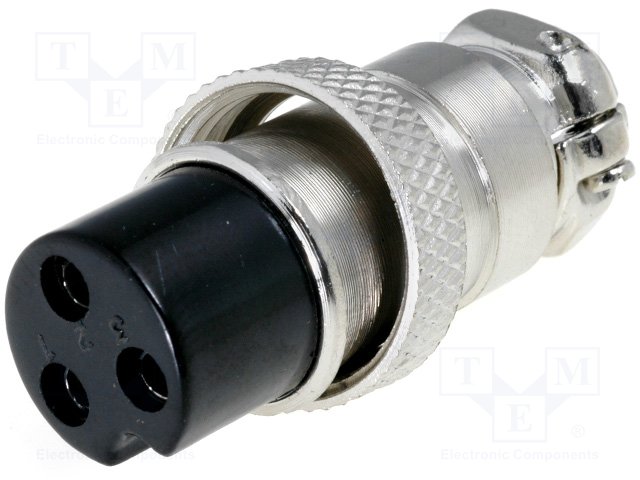 MIC323 Штекер для микрофона (3pin, на кабель) MIC323 Штекер для микрофона (3pin, на кабель)