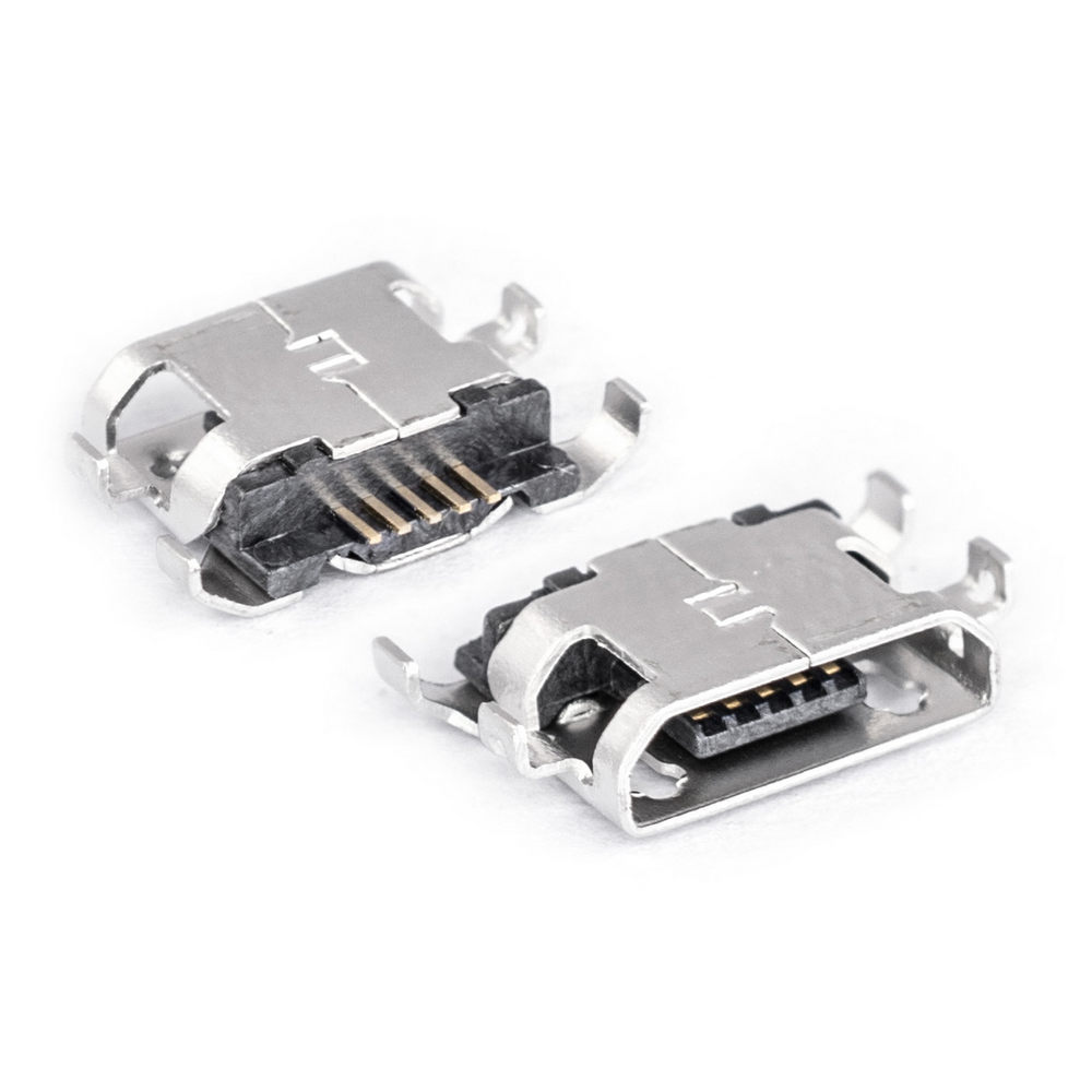 Micro USB тип B гнездо, 5-контактов, SMD-монтаж (47642-0001 Molex)
