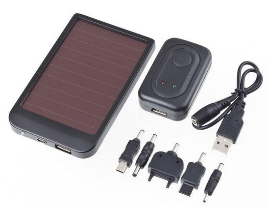 Зарядне на сонячній батареї для мобільних з USB, 2600мАч