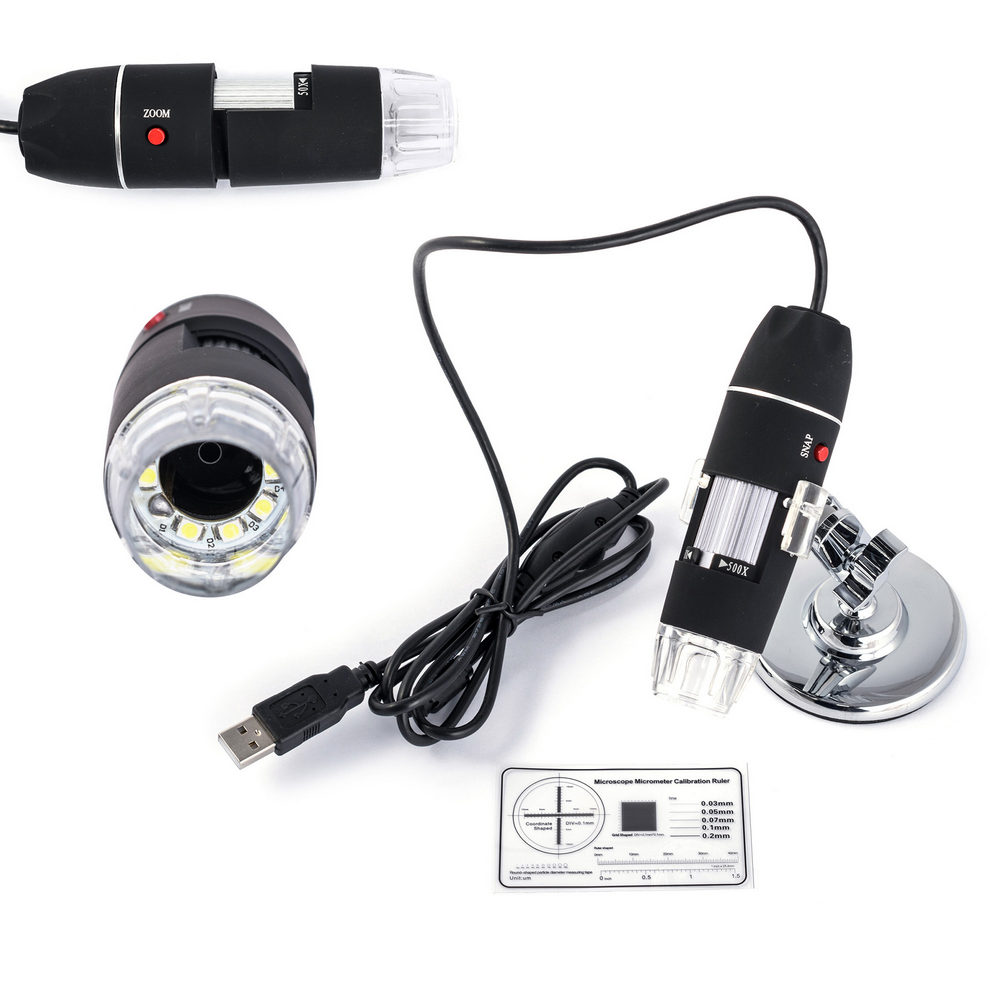 Мікроскоп USB 1,3 MPix 50x-500x з підсвічуванням CS02-500