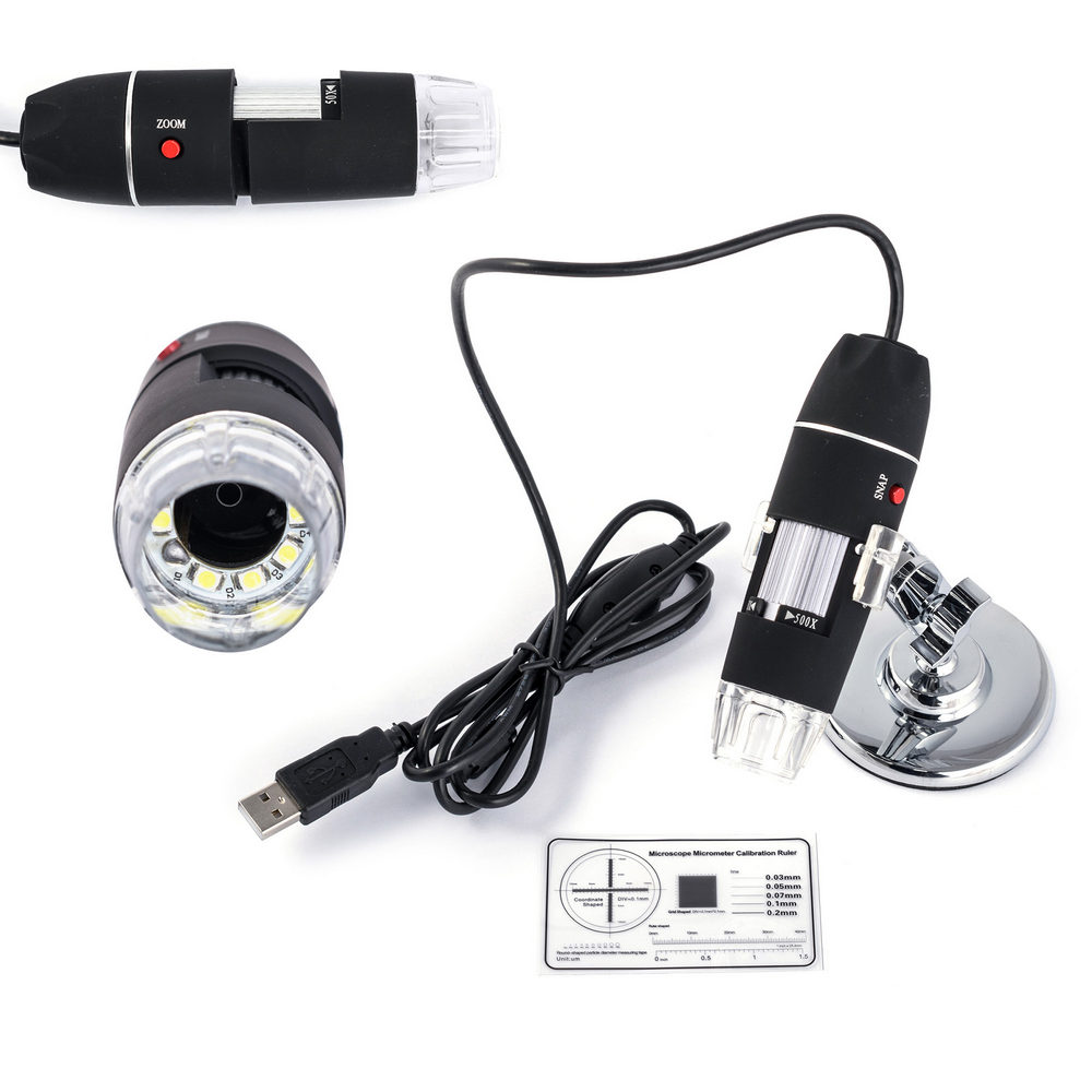 Мікроскоп USB 1,3 MPix 50x-500x з підсвічуванням CS02-500 Мікроскоп USB 1,3 MPix 50x-500x з підсвічуванням CS02-500