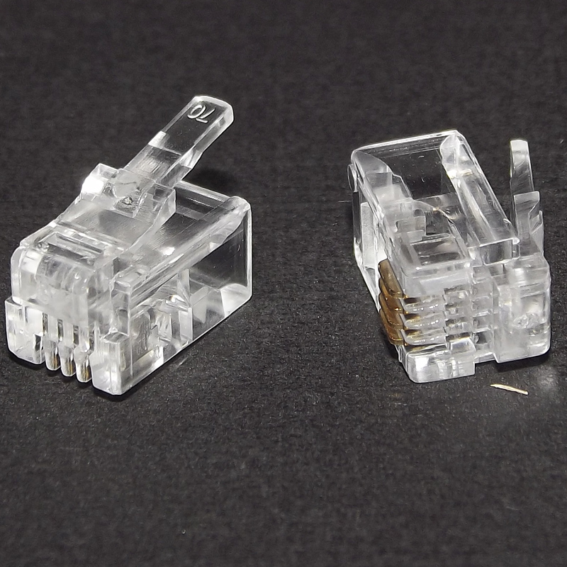 RJ9 вилка 4P4C (KLS12-RJ11-4P4C-01 – KLS)