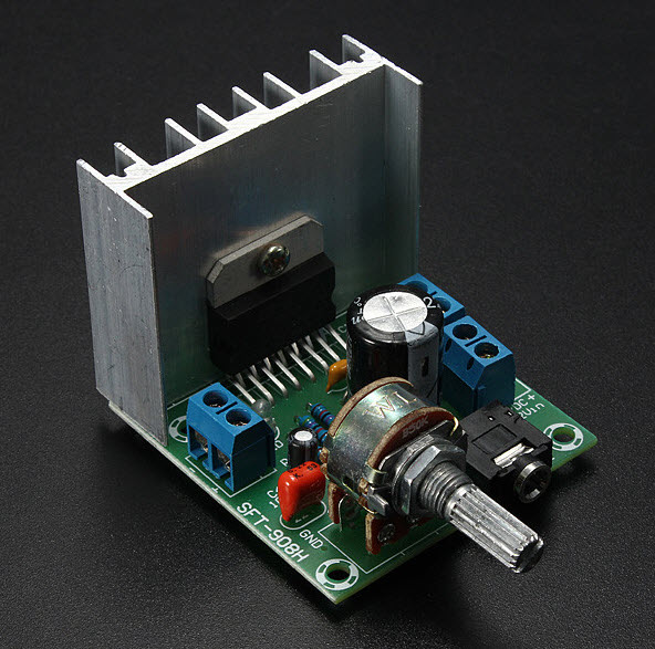 Підсилювач звукових частот (ПЗЧ) стерео на TDA7297 2 * 15W Version B (SKU094835) Підсилювач звукових частот (ПЗЧ) стерео на TDA7297 2 * 15W Version B (SKU094835)
