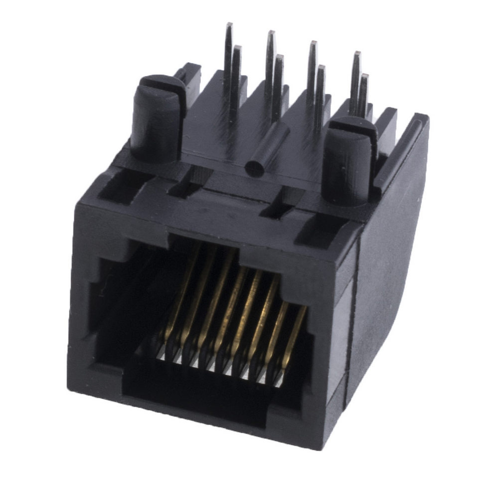 Розетка 8P8C 5722 (KLS12-148-8P8C-W/O-B-01) Розетка 8P8C 5722 (KLS12-148-8P8C-W/O-B-01)