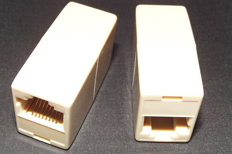 Соединитель RJ45 (8P8C) гнездо-гнездо (KLS12-176-8P8C-I-01)
