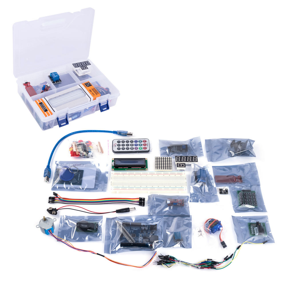 Arduino UNO стартовый набор с RFID в пластиковой коробке Arduino UNO стартовый набор с RFID в пластиковой коробке